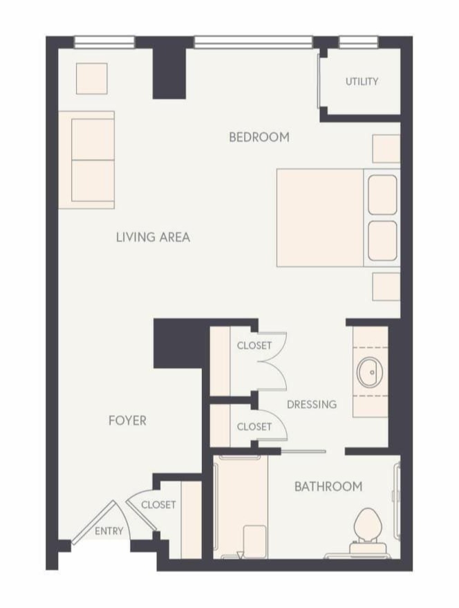 Suite B floor plan