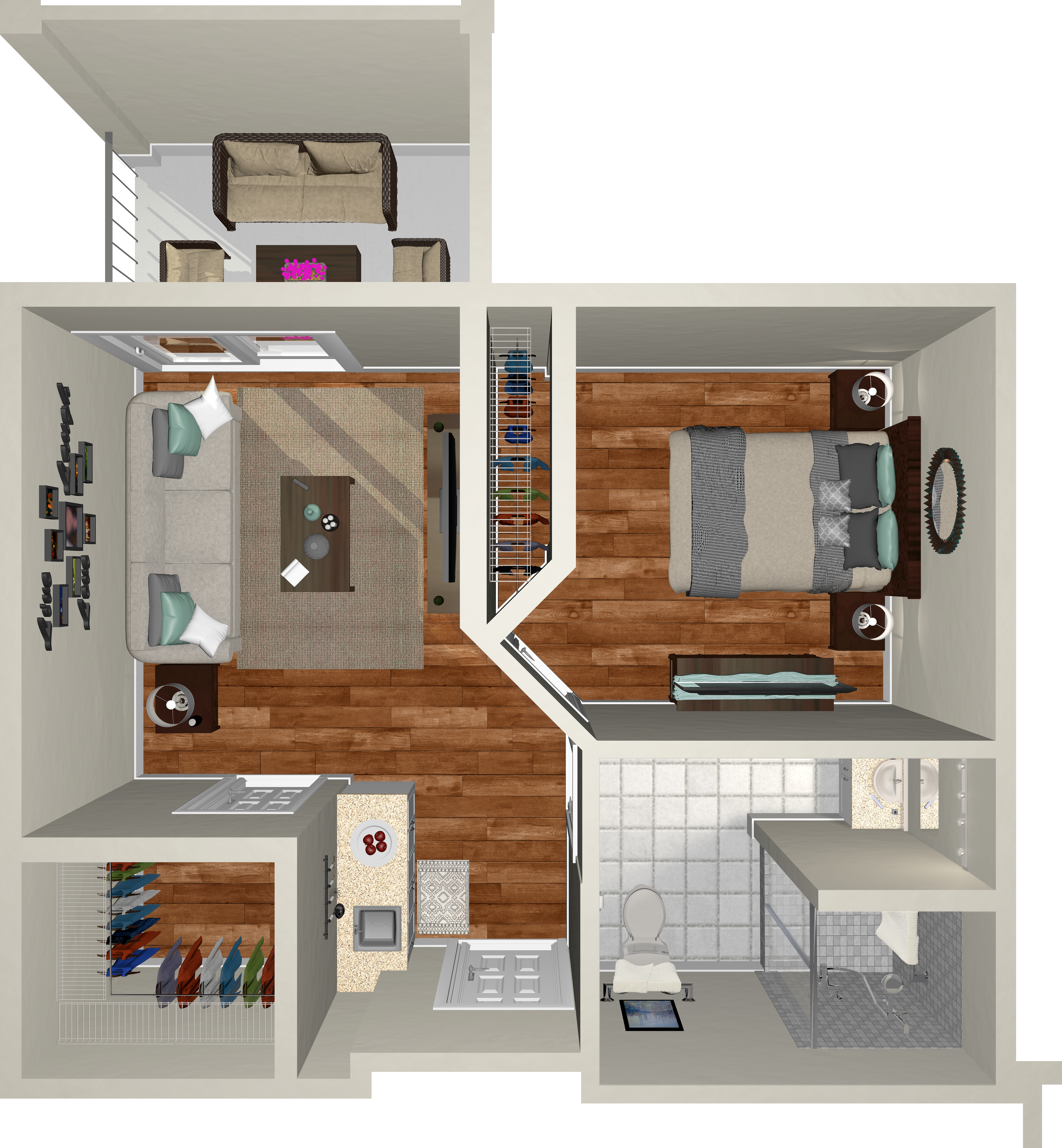Peach floor plan